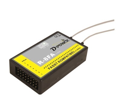 D-Power Empfänger 2.4 GHz R- 8FA - FASST kompatibel
