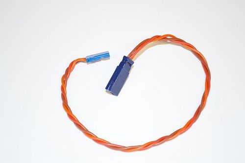 Graupner/JR Silikon Verlängerungskabel verdrillt, 10cm lang, 3x0,5mm²